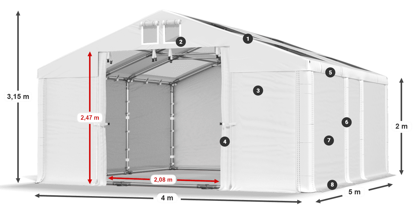 MMST 580 PVC legenda 2m