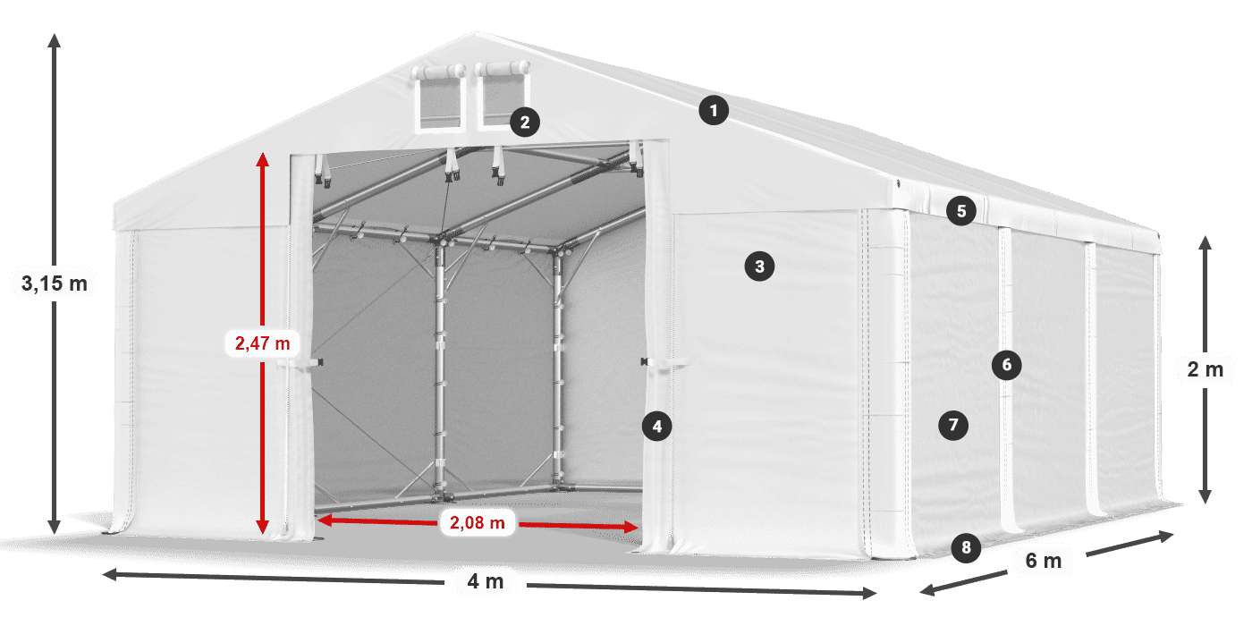 MFR 620 PVC legenda 2m