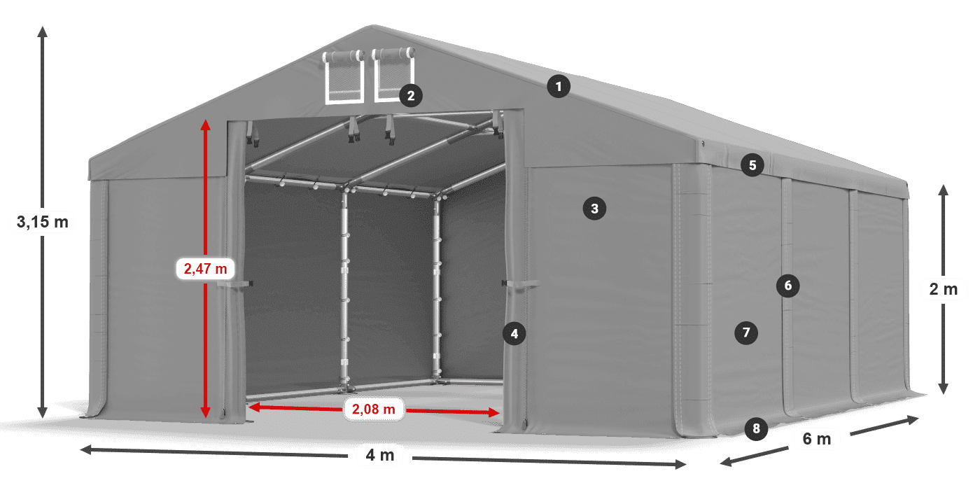 MFR 620 PVC legenda 2m