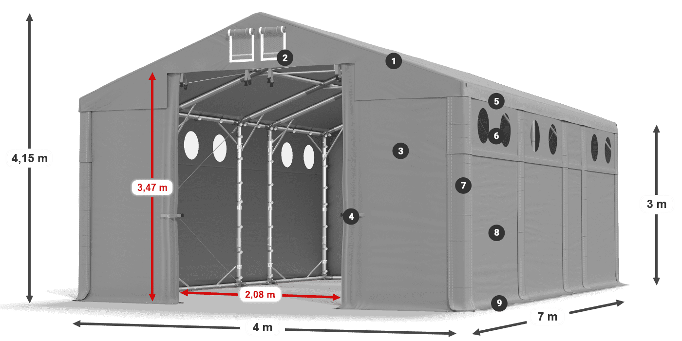 MMSO 580 PVC legenda 3m