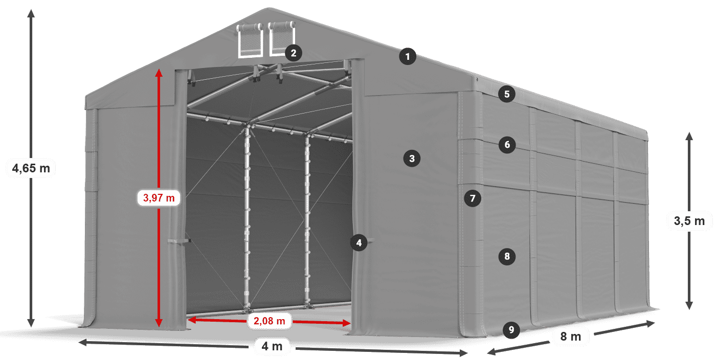 MMS 580 PVC legenda 3,5 m