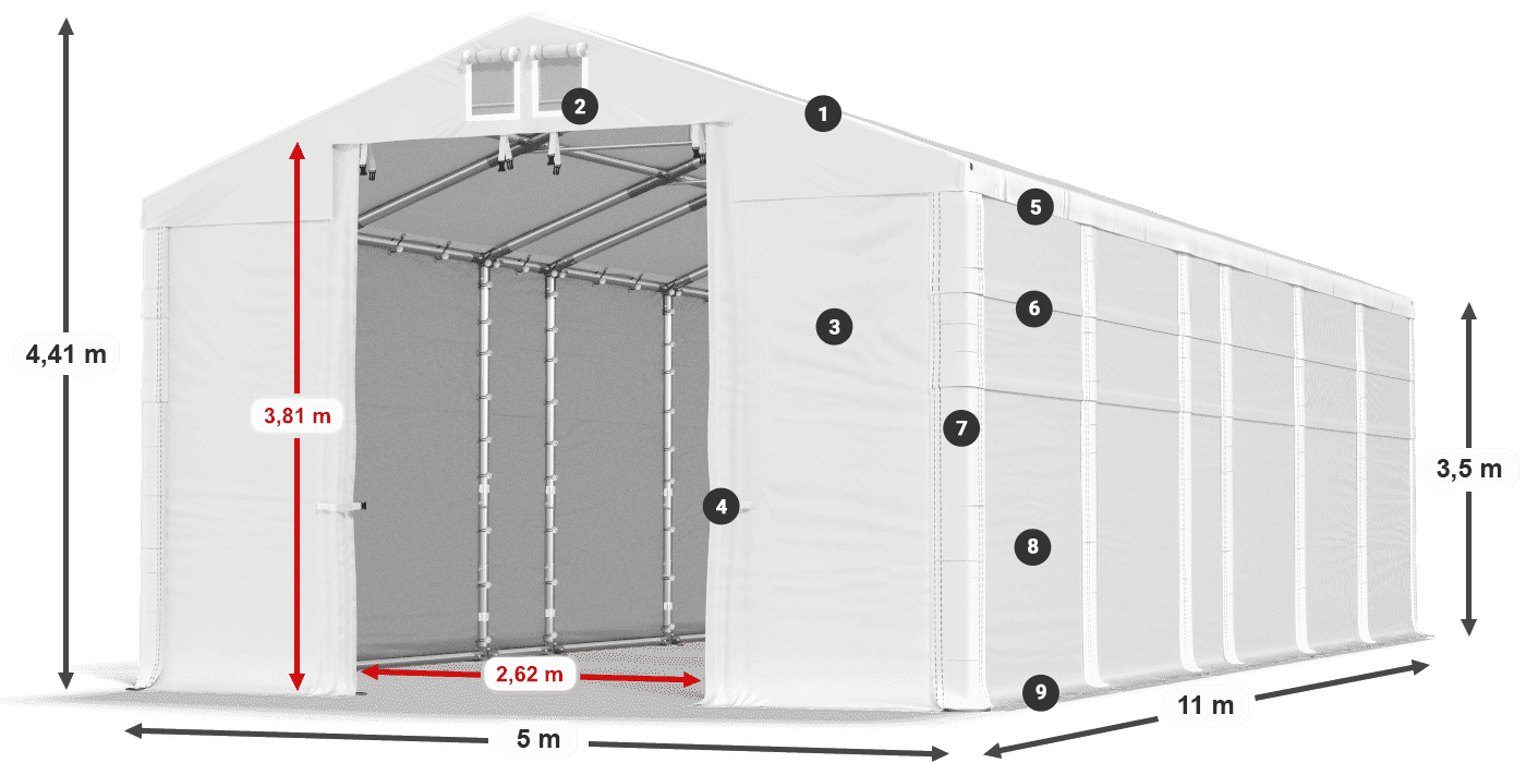 MFR 620 PVC legenda 3,5 m