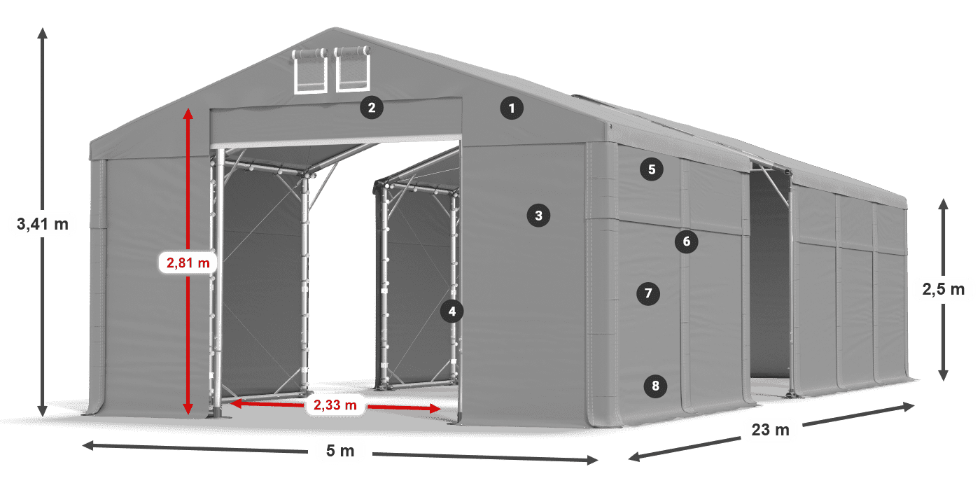 MFR 620 PVC legenda 2,5 m