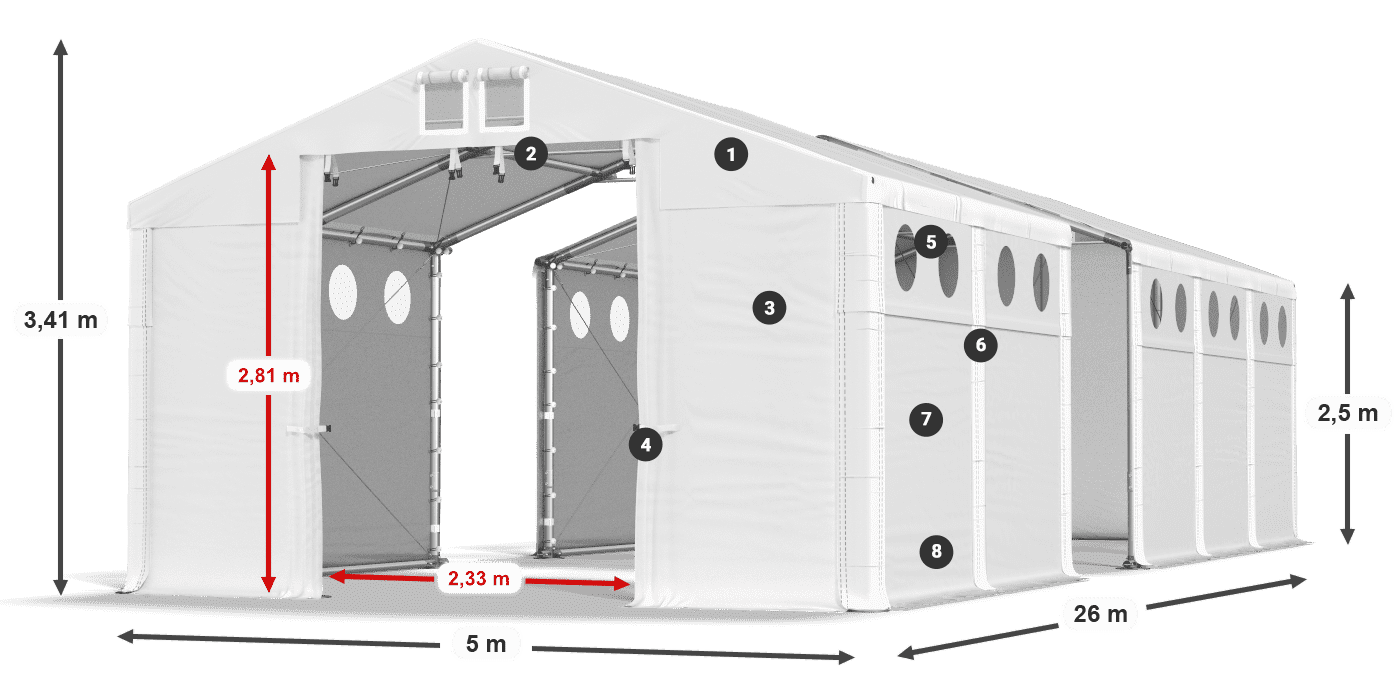 MFRO 620 PVC legenda 2,5m