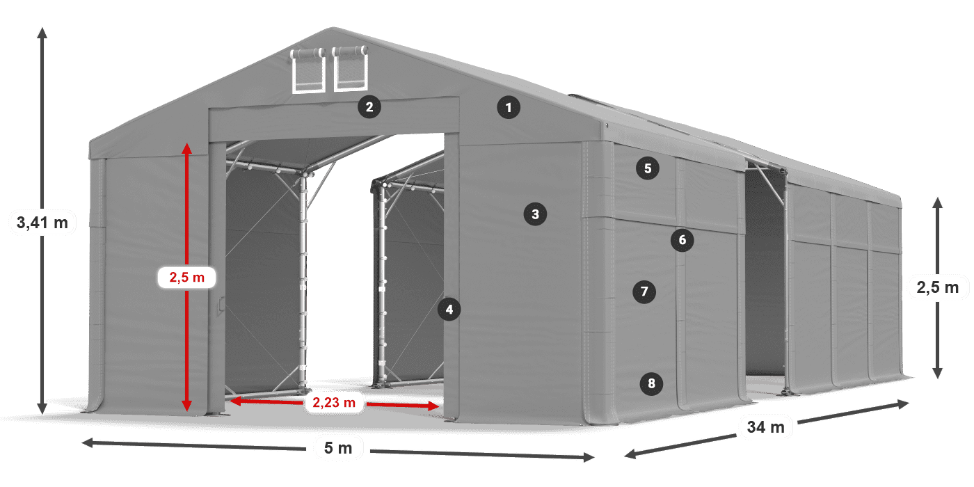 MFR 620 PVC legenda 2,5 m