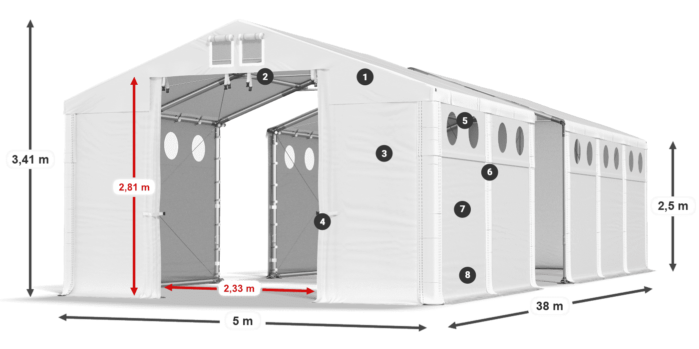 MFRO 620 PVC legenda 2,5 m