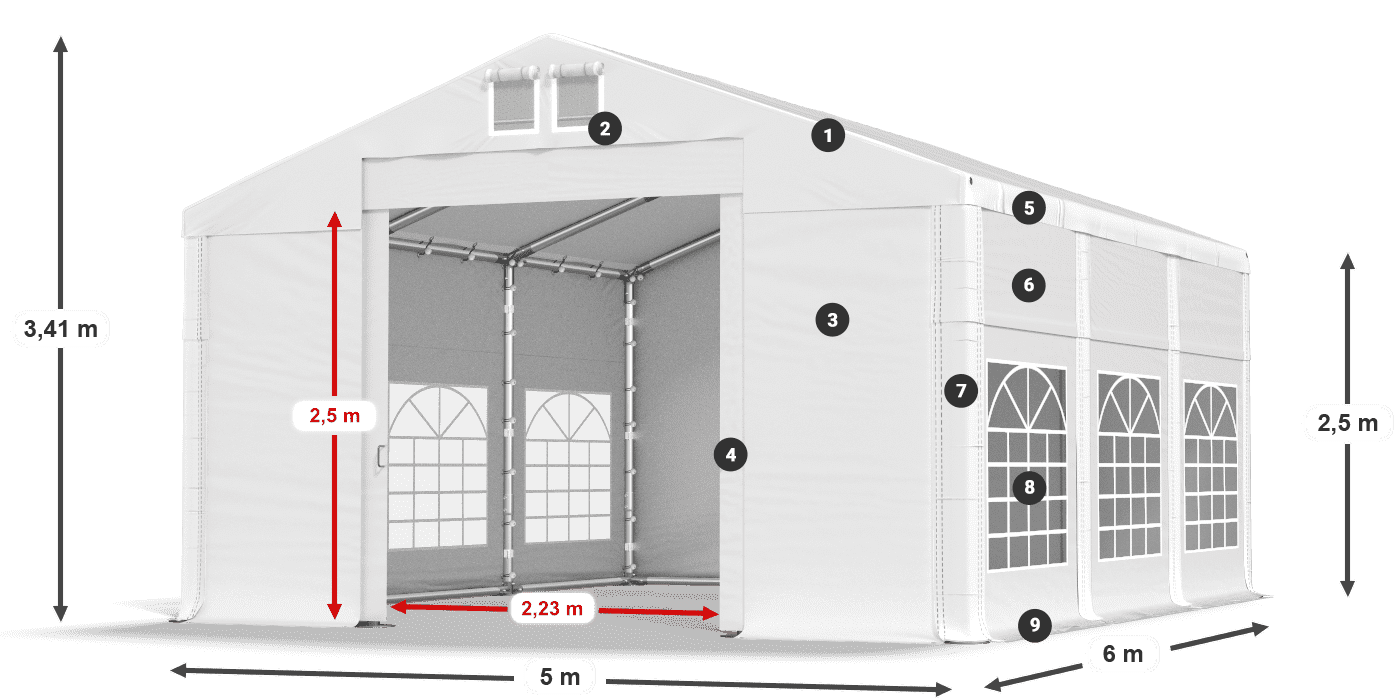 IMS 580 PVC legenda 2,5 m