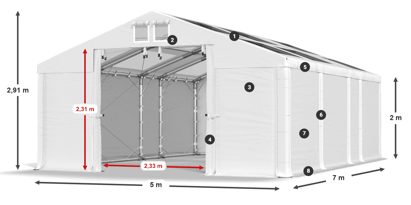 MMST 580 PVC legenda 2m