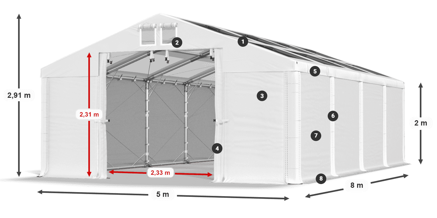 MMST 580 PVC legenda 2m