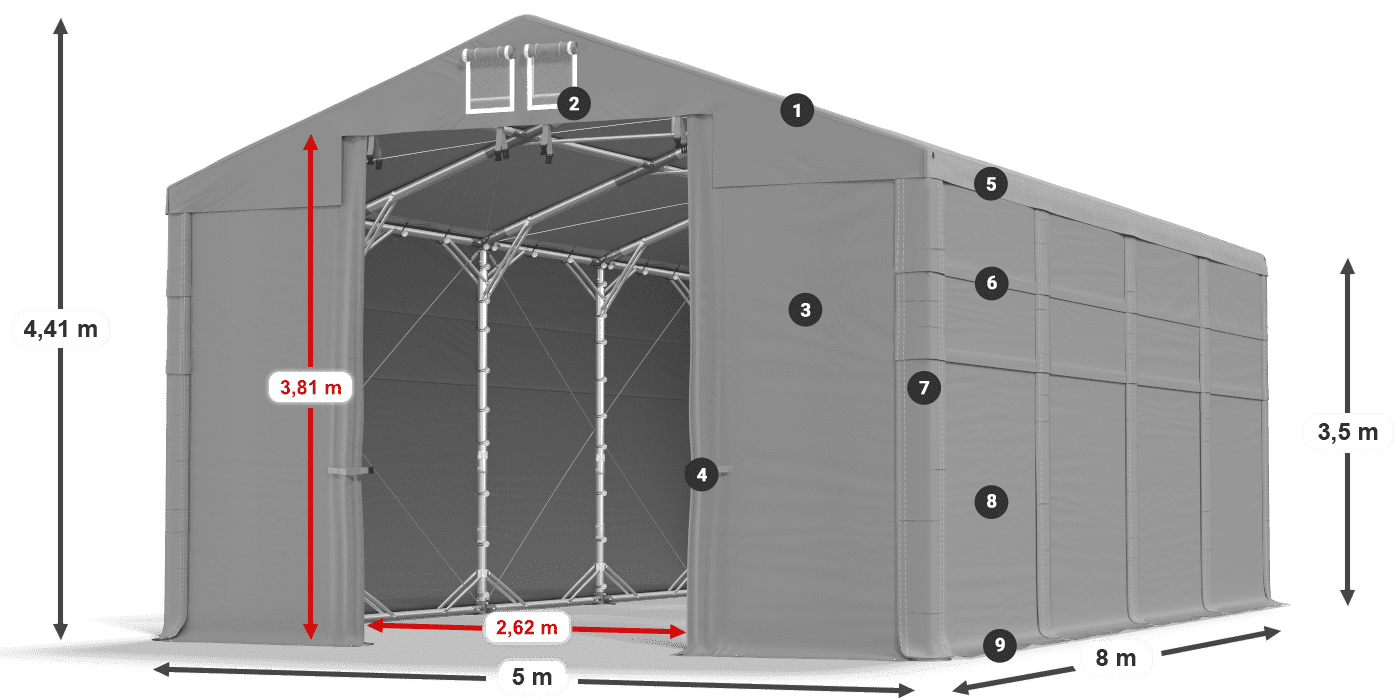MFR 620 PVC legenda 3,5 m