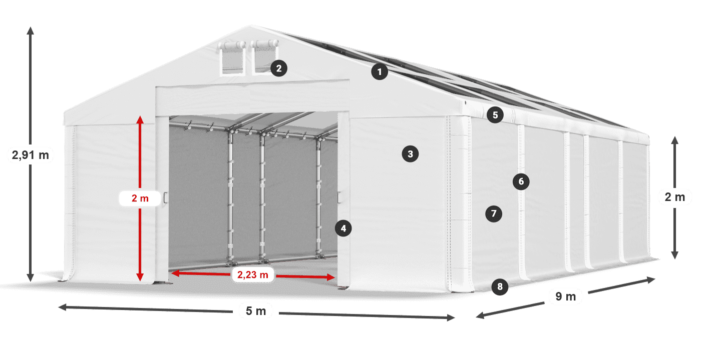 MMST 580 PVC legenda 2m
