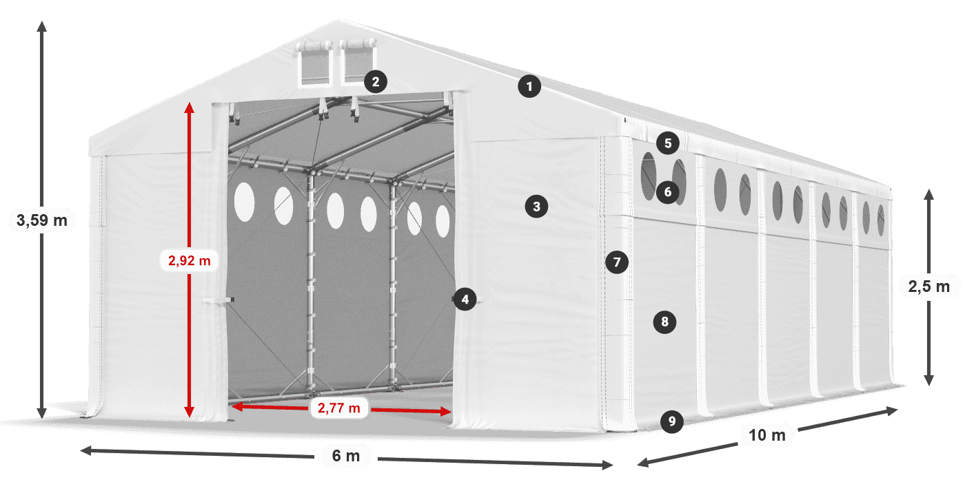 MFRO 620 PVC legenda 2,5 m