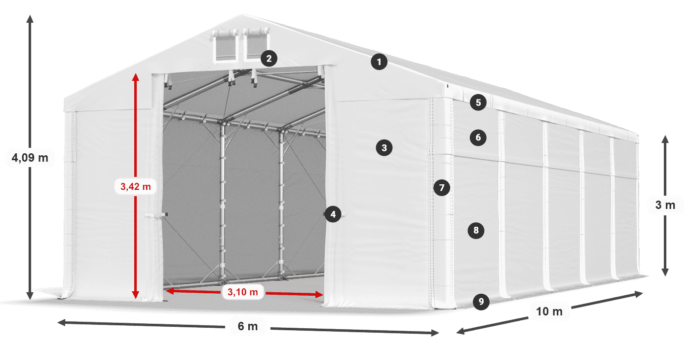 MFR 620 PVC legenda 3m