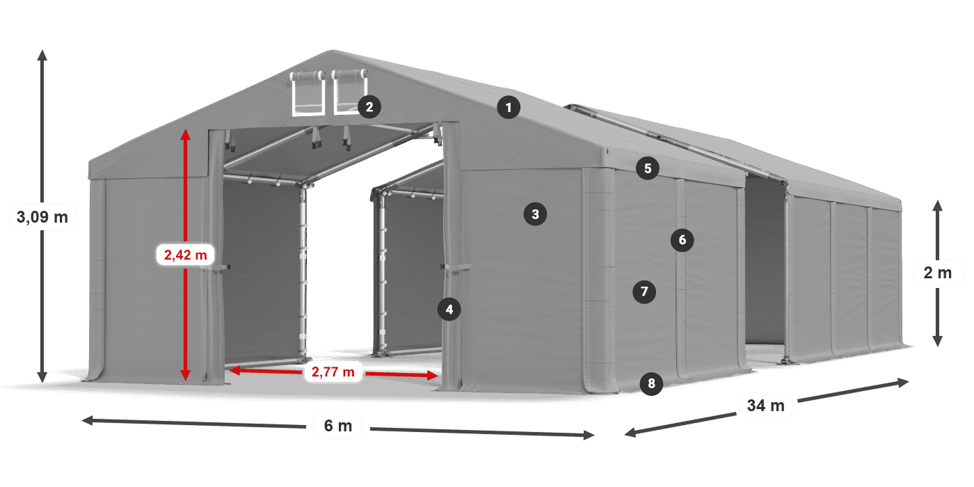 MFR 620 PVC legenda 2m