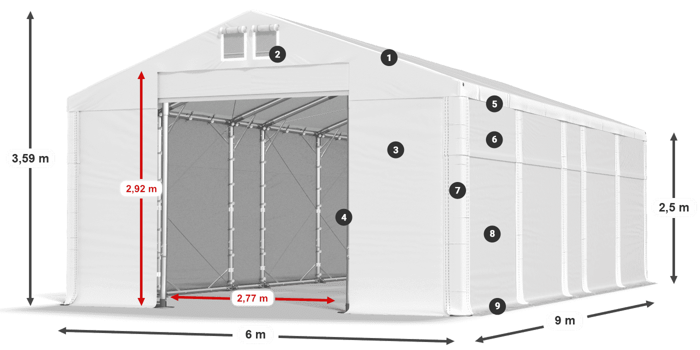 MFR 620 PVC legenda 2,5 m