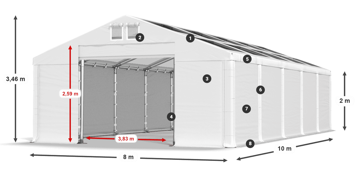 MMST 580 PVC legenda 2m