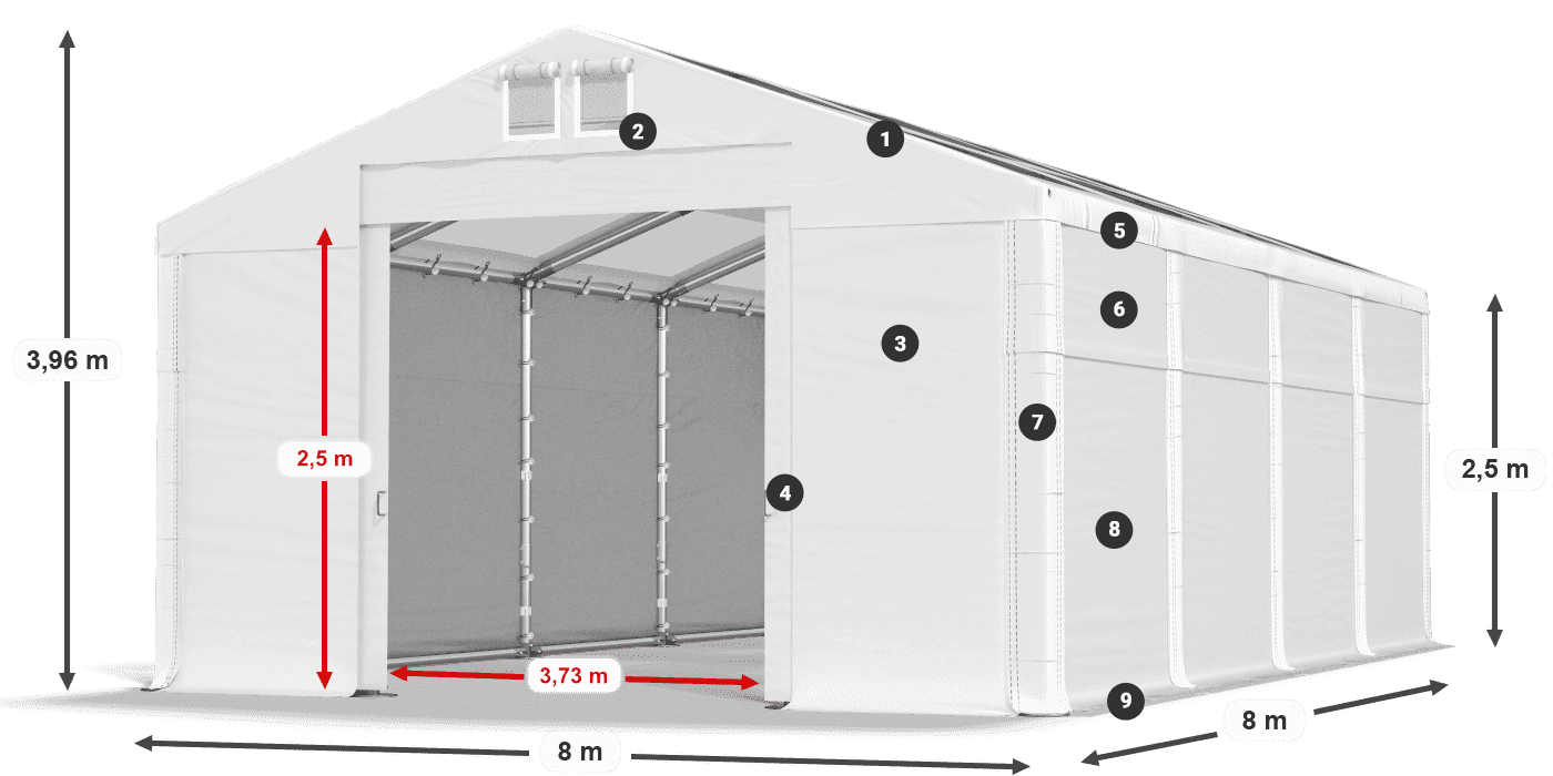 MMST 580 PVC legenda 2,5 m